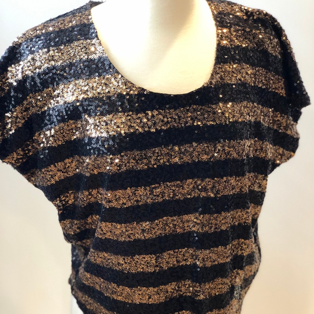 MM Couture by MISS ME Sequence Blouse